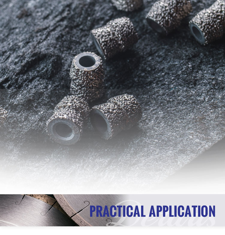 Accessory Of Diamond Wire Saw A Grade Beads With Excellent Cutting Performance