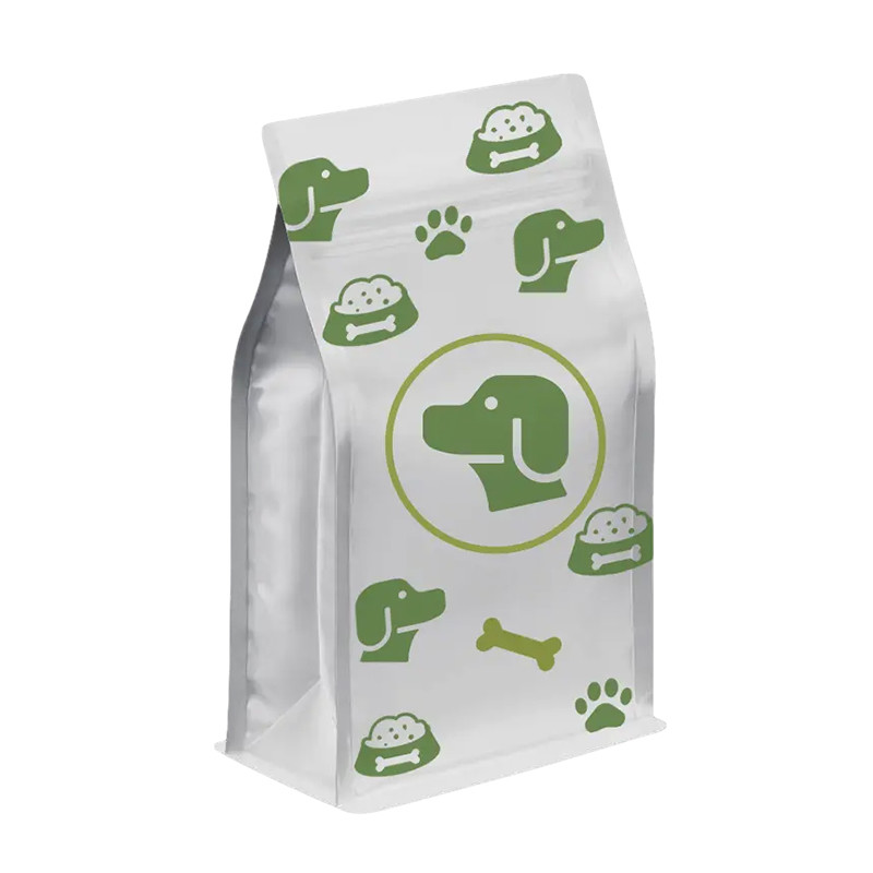 Plastic Customized Packaging Bag square bottom Tear Notch Mylar Bag Heat Seal with Flat Zipper
