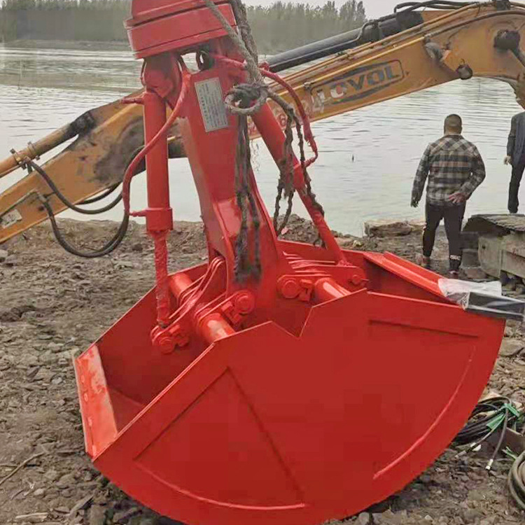 Rotating Excavator Rock Bucket Clamshell Bucket Grab For Pc200 Zx200 Ex210 Pc300