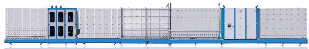 GM Automatic 2500mm Vertical Online Gas Filling Vacuum Insulating Double Glazing Glass Production Line Machine