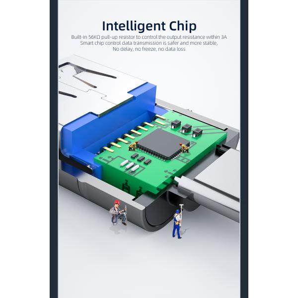 USB To Type C Laptop Adapter Support 3A Fast Charging Data Transmission