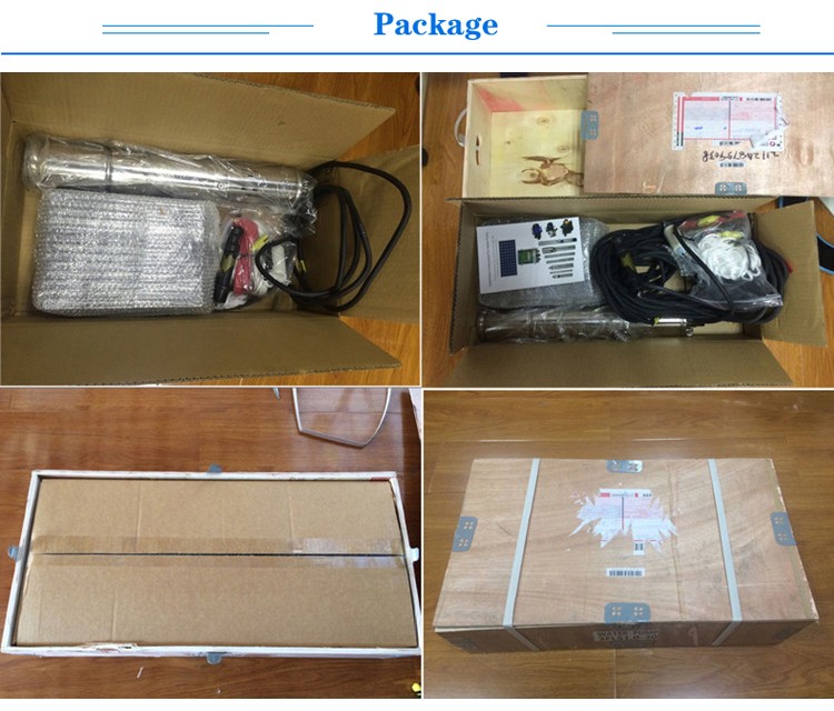 3.2 CBM H Ss 72V DC Centrifugal Solar Powered Submersible Deep Well Water Pumps