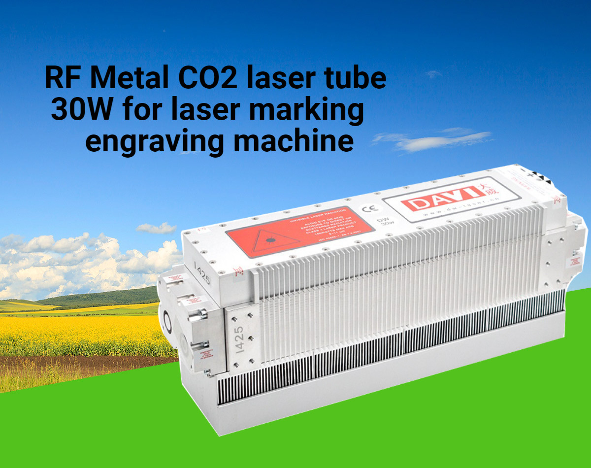 RF Metal Co2 Laser Tube 30W For Laser Marking Engraving Machine