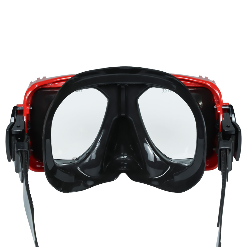Swimming Diving Mask Scuba Women's Snorkel Mask Square Transparent Metallic