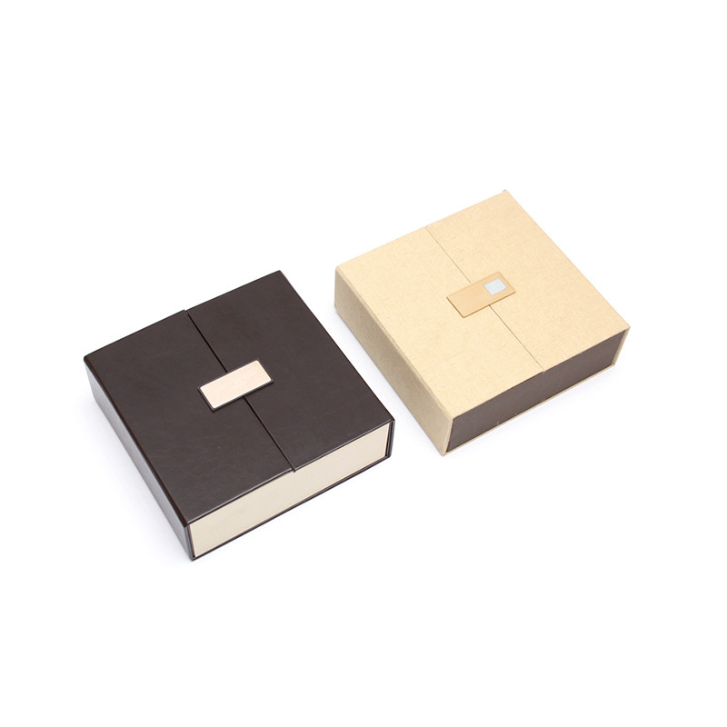 Flip Top Shape structure Customized two door Luxury Gift box magnet closure high-end paper hard cardboard gift boxes