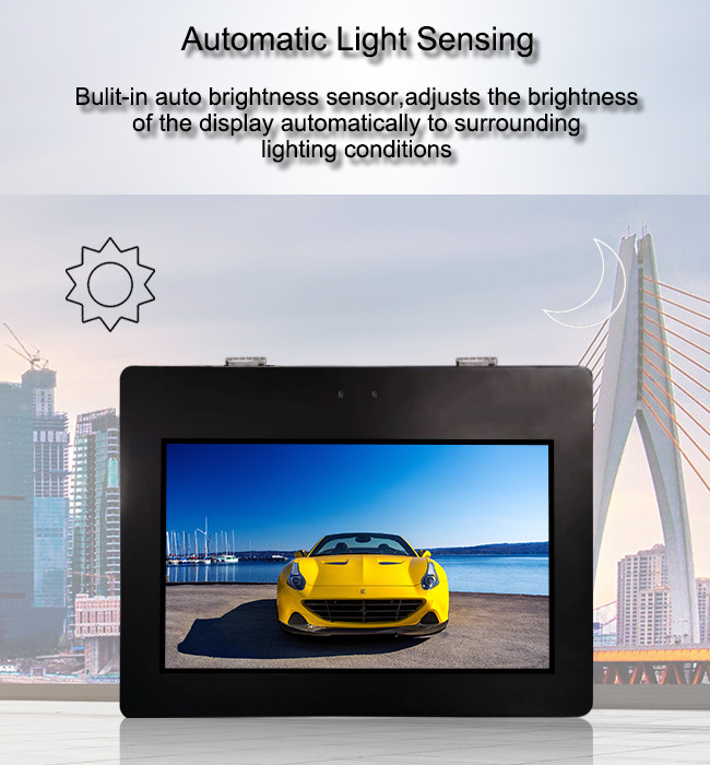 21.5 Inch 1500 Nits Outdoor Wall Mounted Digital Signage LCD Screen