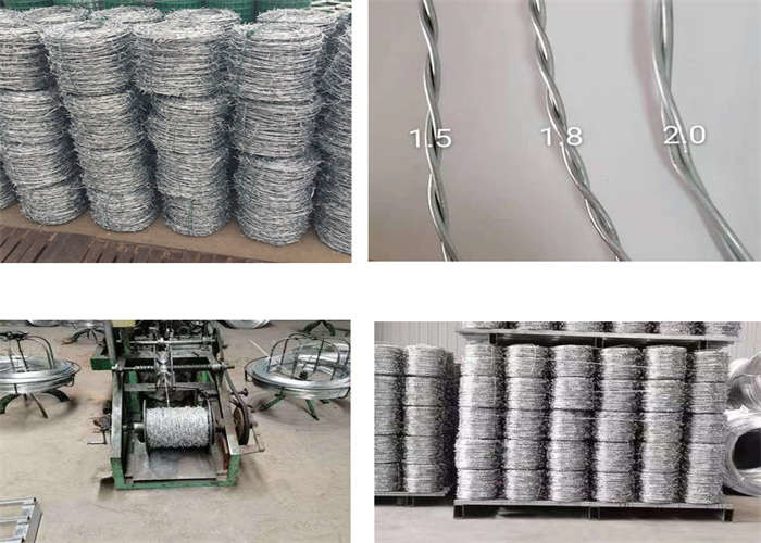 Anti Corrosion Galvanized Razor Mesh Fence 75X150mm Barbed Wire Mesh Fencing