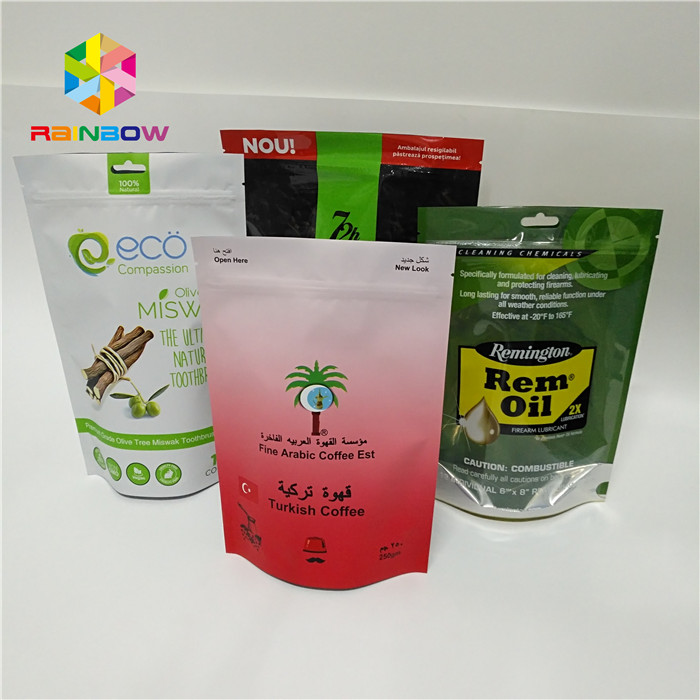 Aluminum Foil Stand Up Pouch Packaging , Runtz Stand Up Zipper Pouch Moisture Proof