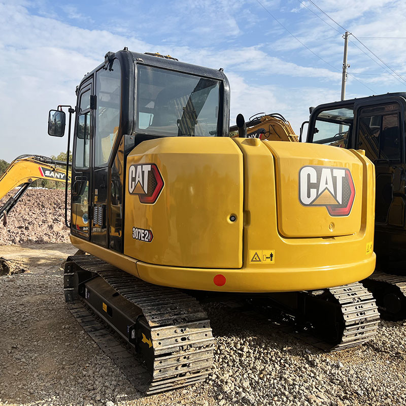 Used Caterpillar 307E2 Excavator 7ton Weight 42kw Rated Power Construction Machinery