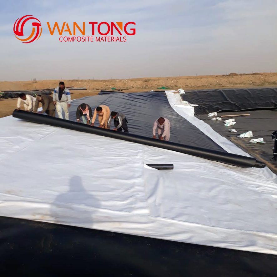0.75Mm 2m-8m Width HDPE Geomembrane for Geomembrane Water Liners 1.0mm Thickness