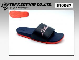 China Navy Foot Wear Adult Sliders Soft PU Sole Slide Slipper on sale