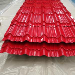 China Z30 - Z40 Corrugated Color Coated Plate For Building Roofing Sheet 0.12 - 0.13mm on sale