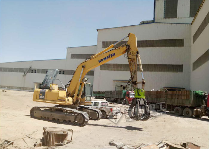 Durable Hydraulic Orange Peel Grab Robust Structure Fit SANY Excavator SY200 SY220