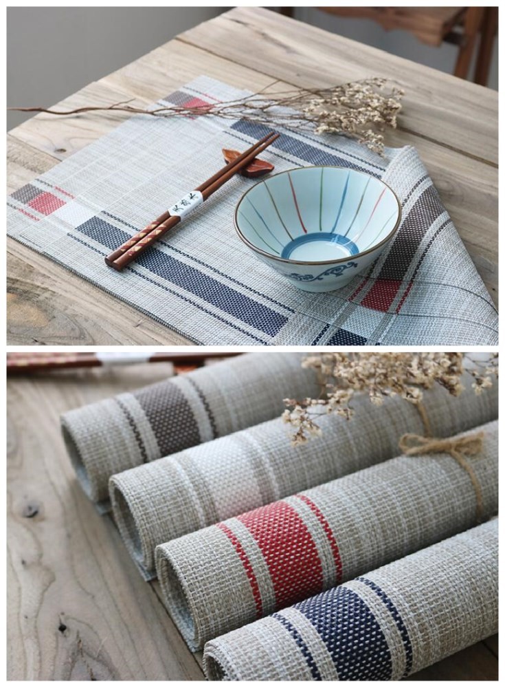 Waterproof Kitchen Table PVC Place Mat 45*30cm Table Placemats