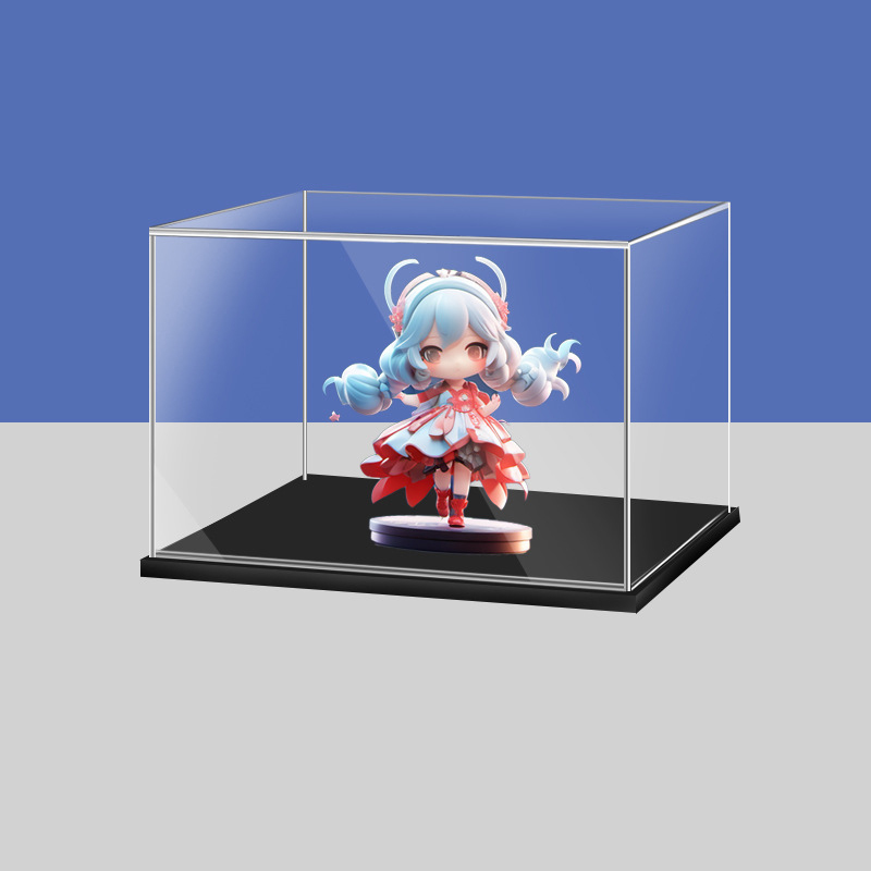 Durable Dust Free Acrylic Collapsible Storage Box Car Models Toy Figure Display Case