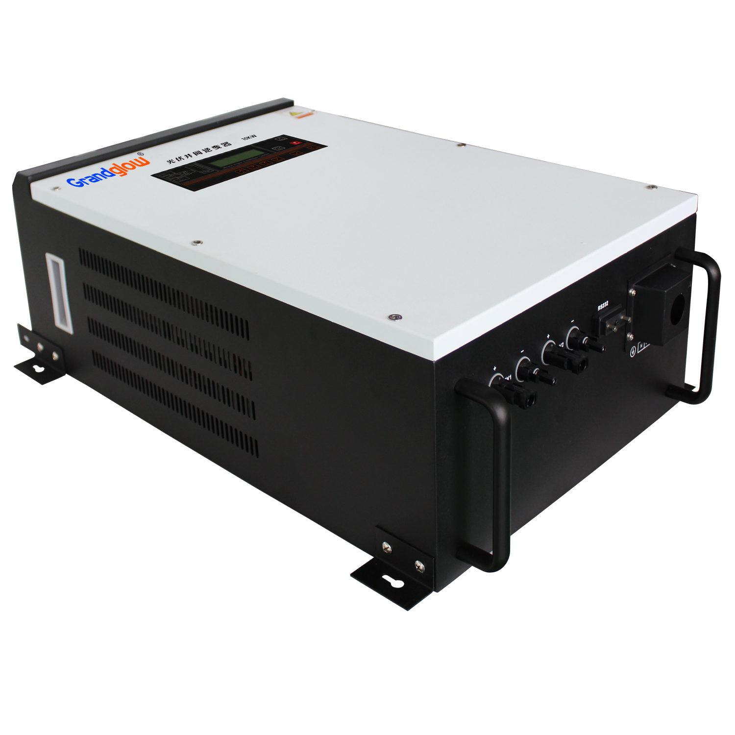 Solar On Grid Inverter DC To AC 10KW LCD Display Screen 45A 50HZ