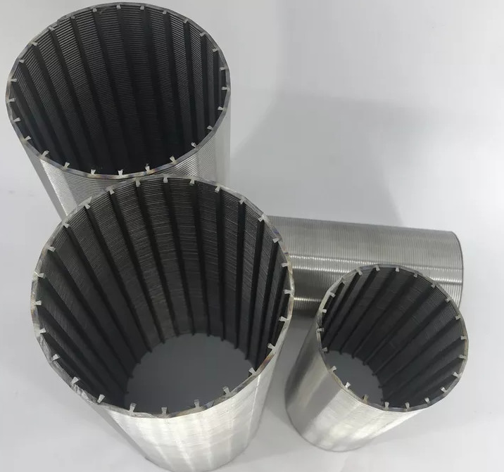 50 Micron Stainless Steel Wedge Wire Filter Element For Mechanically Cleaned Filter