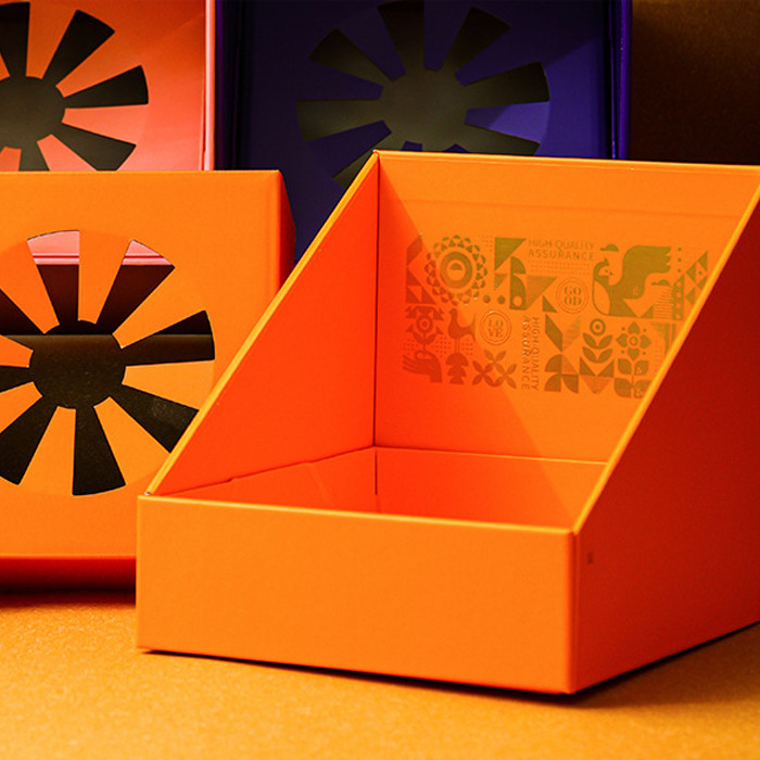 Colorful Printing Corrugated Cardboard Box Trays With Hole Insert