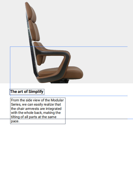 PU Ergonomic Leather Office Chair Executive Gray Swivel Desk Type fixed armrest