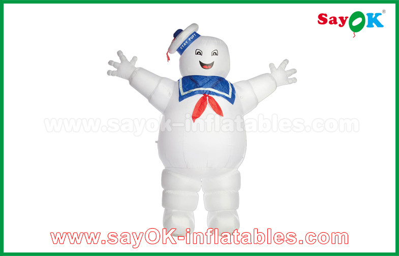 210D Oxford Cloth Inflatable Cartoon Characters Popular White Snowman / Olaf