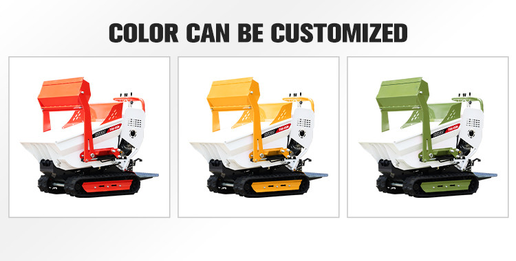 Efficient Powerful 500kg Crawler Mini Dumper With 520mm Track Center Distance