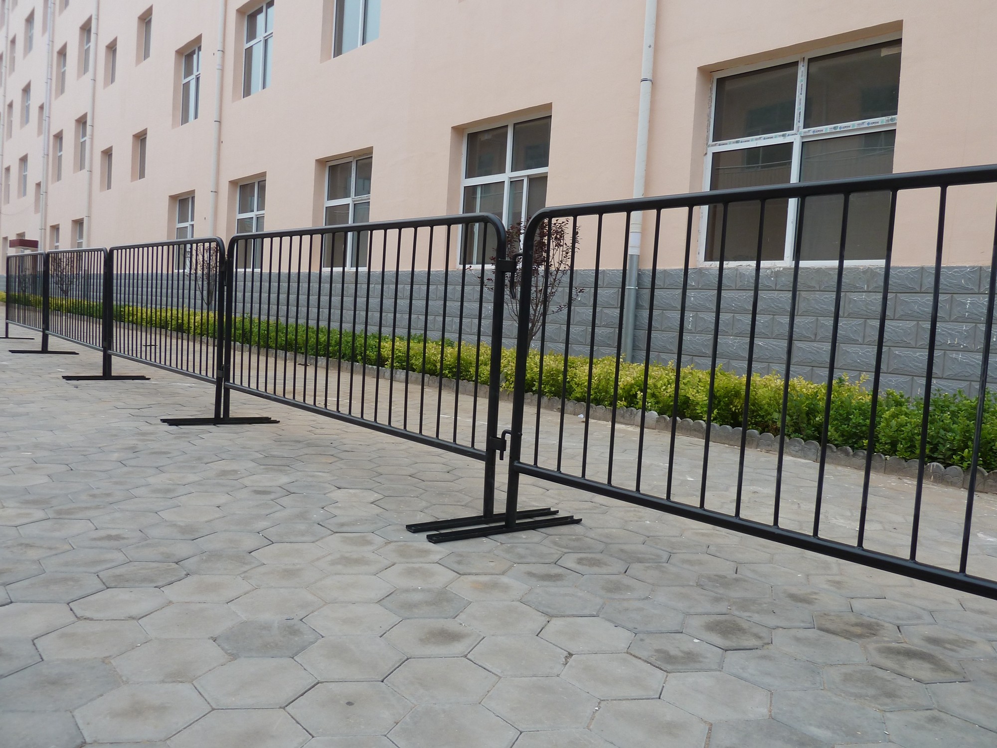 Metal Galvanized Temporary Crowd Control Fencing For Bridge