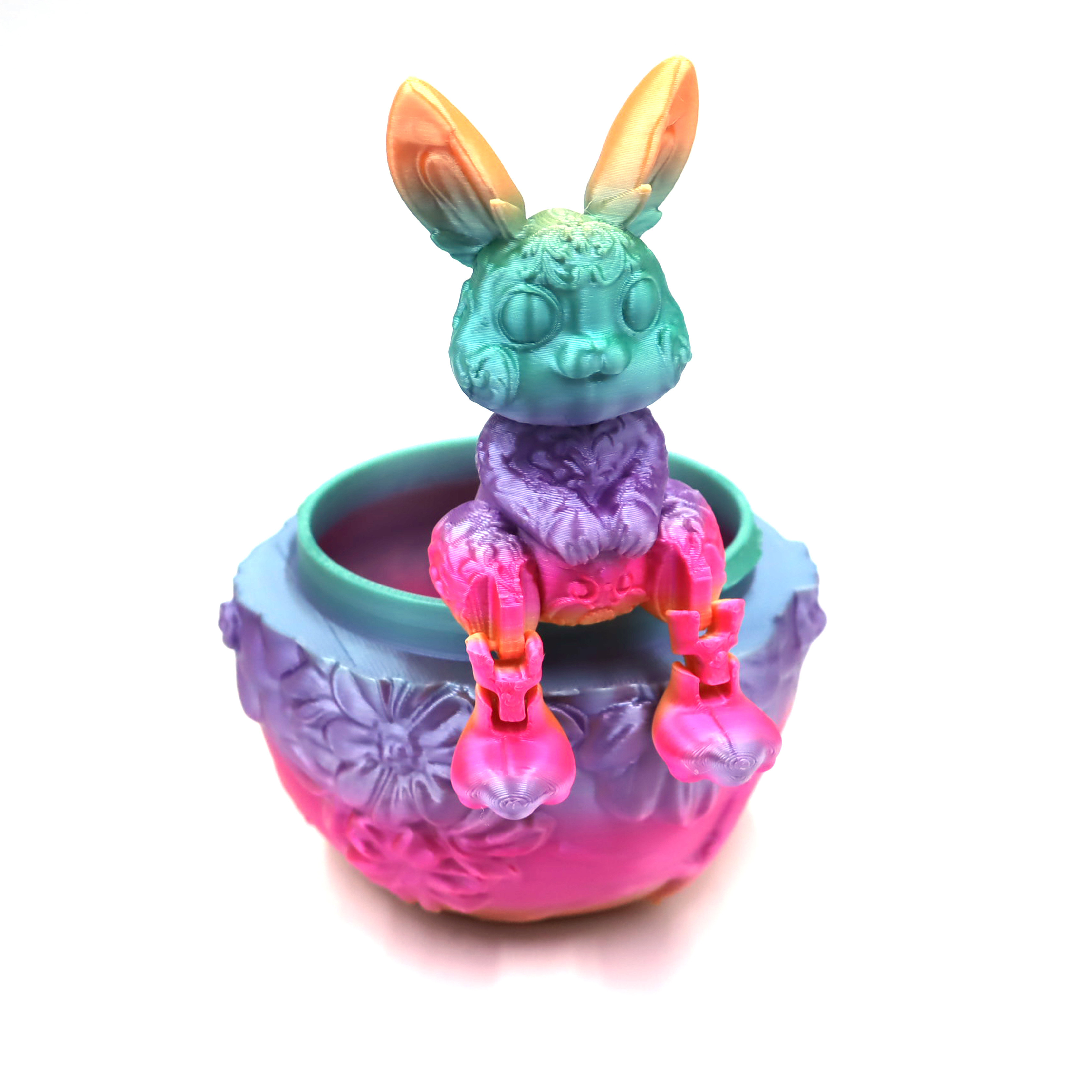 3D Printing Easter Cute Rabbit Egg Gift Box Set Decoration Gift 3D Printing Service