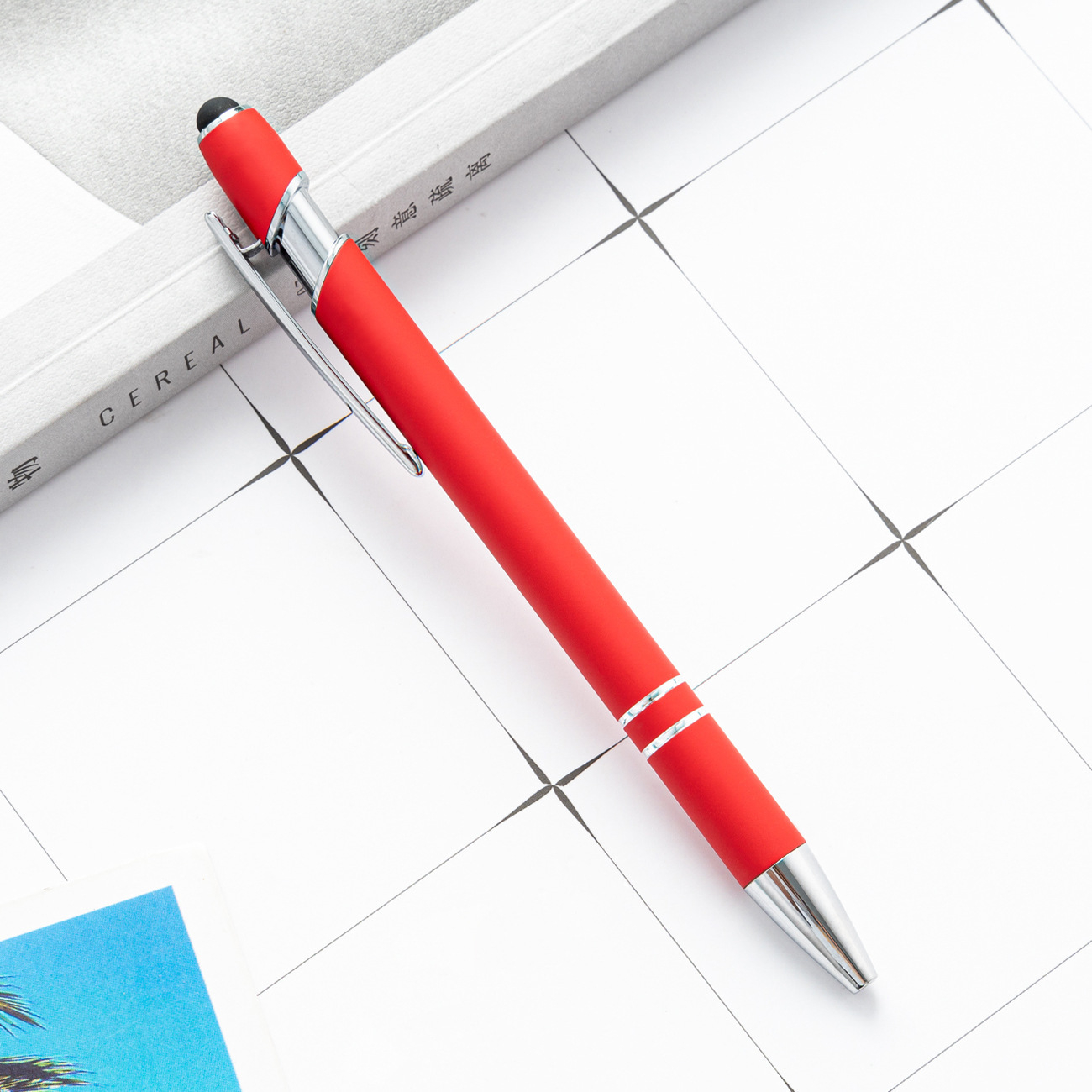 NO Erasable Ball Point Pen Writing Soft Touch Stylus with Custom LOGO Personalization