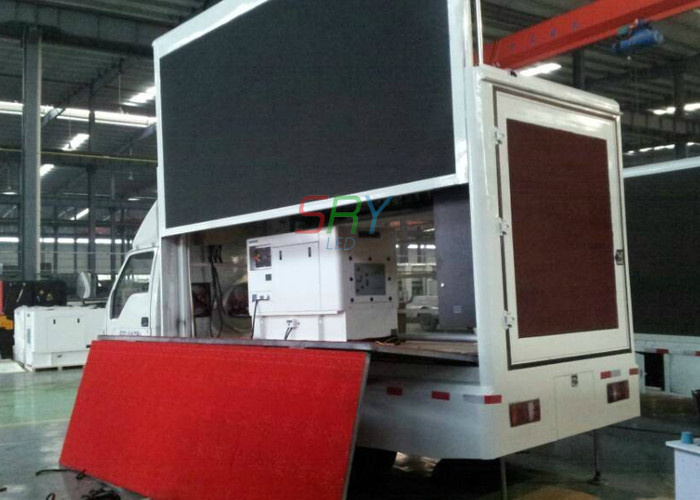 2R1G1B PH12 led screen billboard truck Mounted Installation , led display trailer