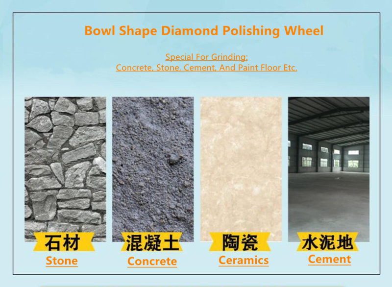 80mm Diamond Grinding Wheels Concrete Cements Stone Polishing