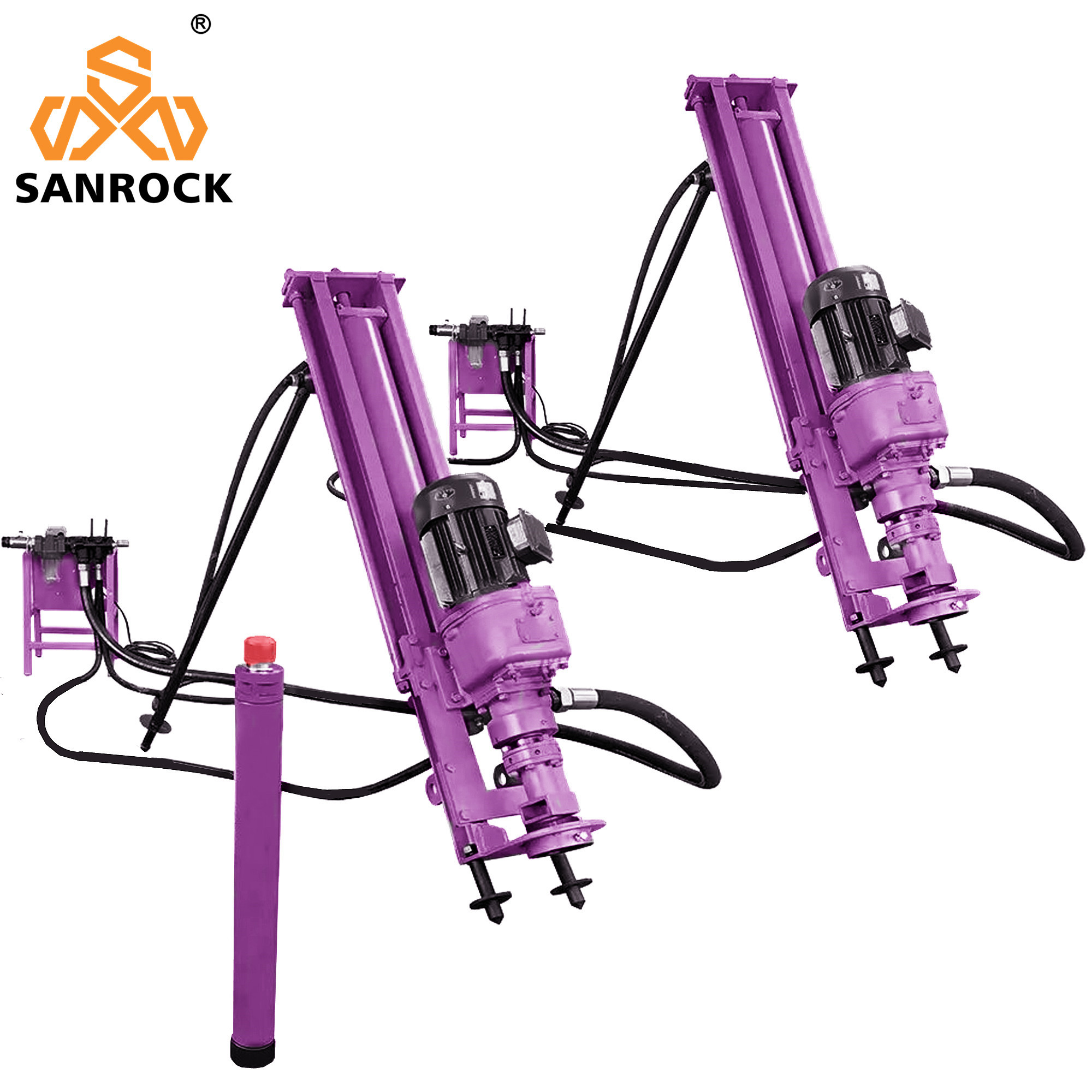 Hydraulic Drilling Rig Equipment Horizontal Directional Borehole Rock Drilling Rig