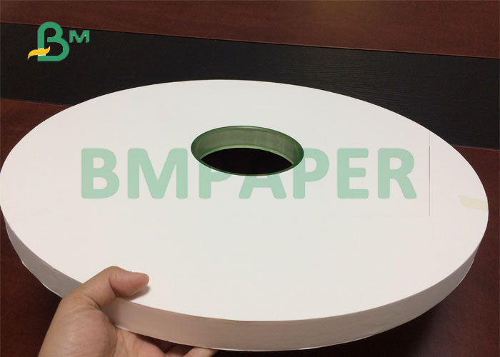 28gsm 27mm 29mm White Straw Wrapping Paper Bobin For Pack Plastic Straws 
