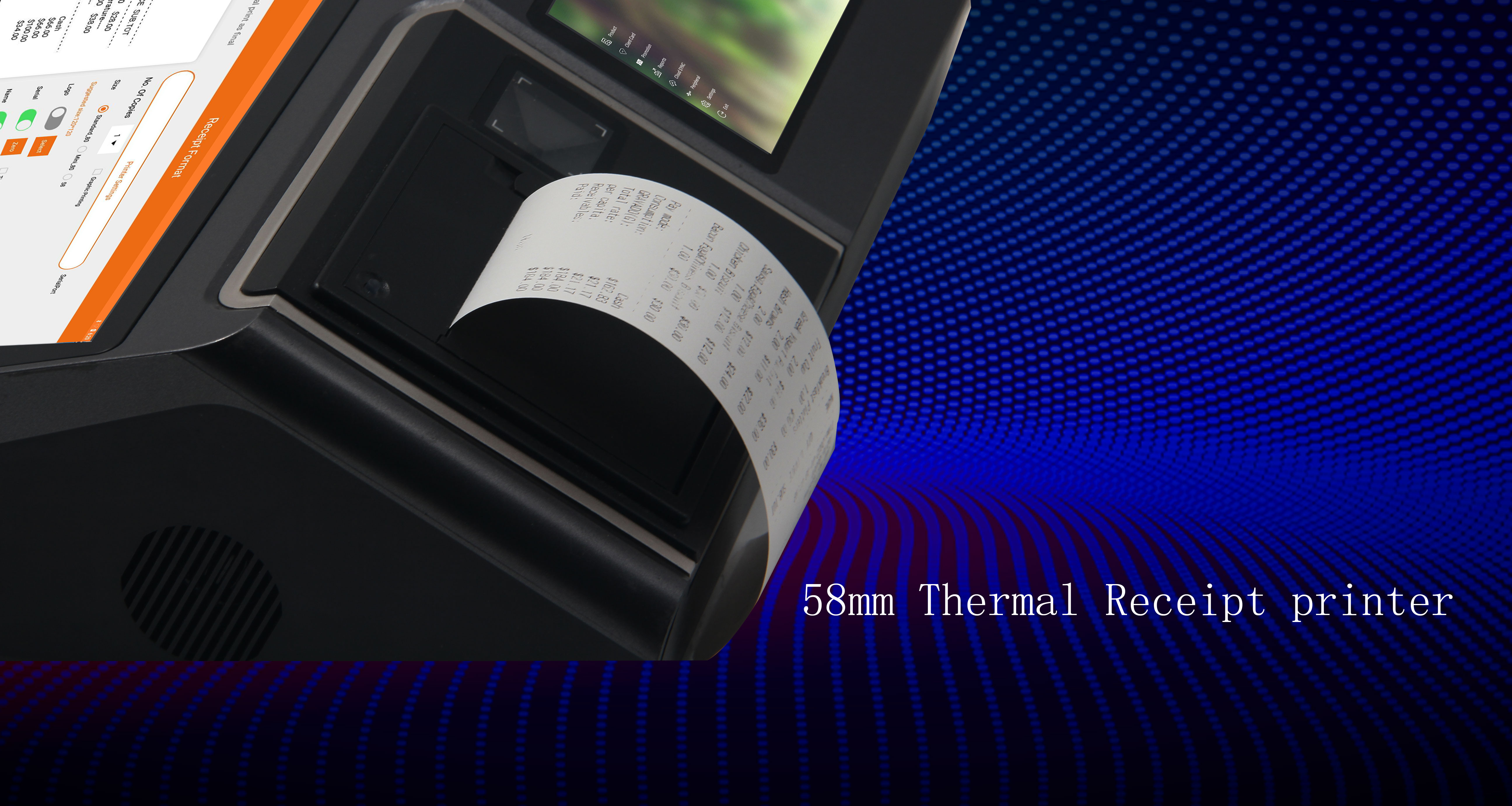 AS12Pro All-In-One POS Terminal for Cafes 2D Scanner and Cash Register Printer Included