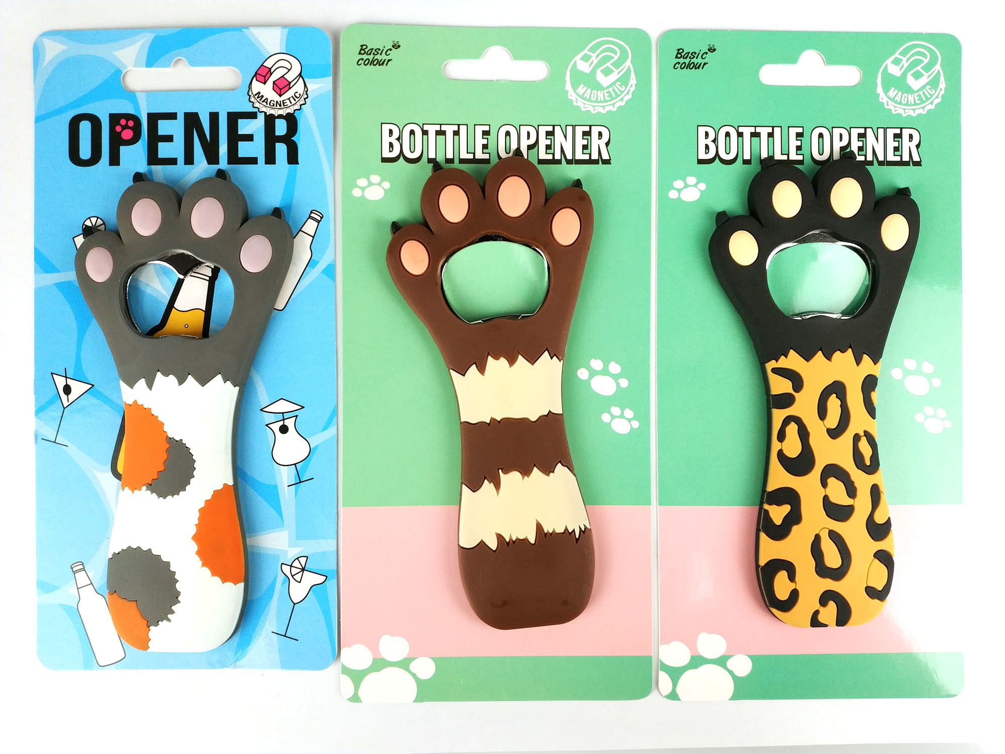 Cute Cat Paw Bottle Opener Fridge Magnet Custom Bottle Openers for Personalized Promotion Gifts