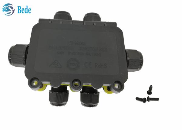 IP68 Waterproof Junction Box Weatherproof Outdoor Cable wiring Box 6 Channel