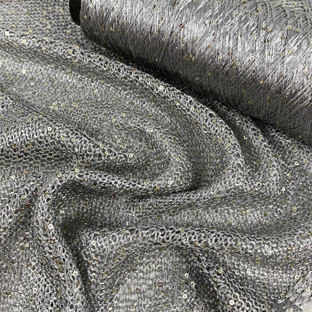 1MM 2MM 3MM 6MM Sequin Yarn 100% Polyester 5.5NM 6.5NM Sequin Wool Yarn 192 Colors