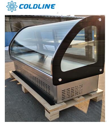 3.3CU.FT Glass Refrigerated Bakery Display Case For Bakery Shop