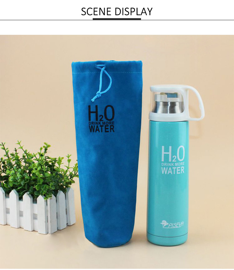 Rubber Logo Polyester L6.5cm Drink Bottle Sleeve