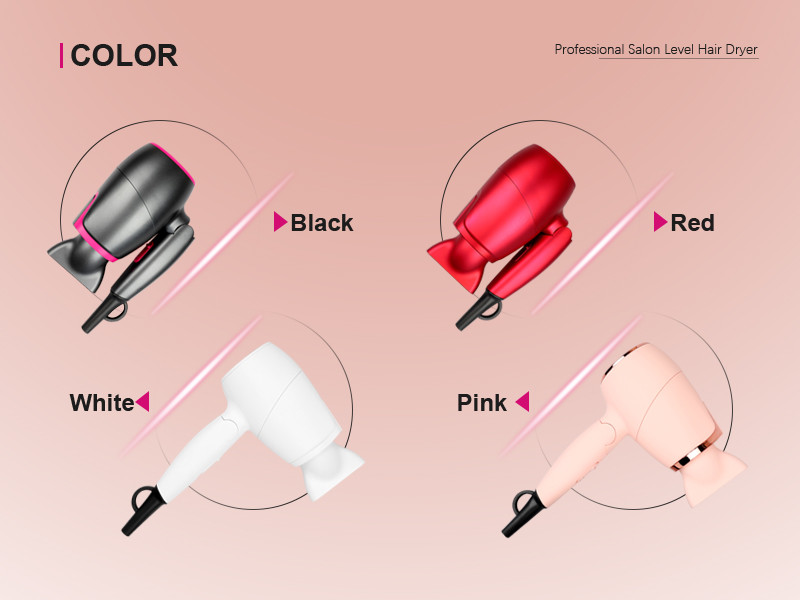 OEM Lightweight Blow Dryer , 110-240V Hang Up Hair Dryer portable