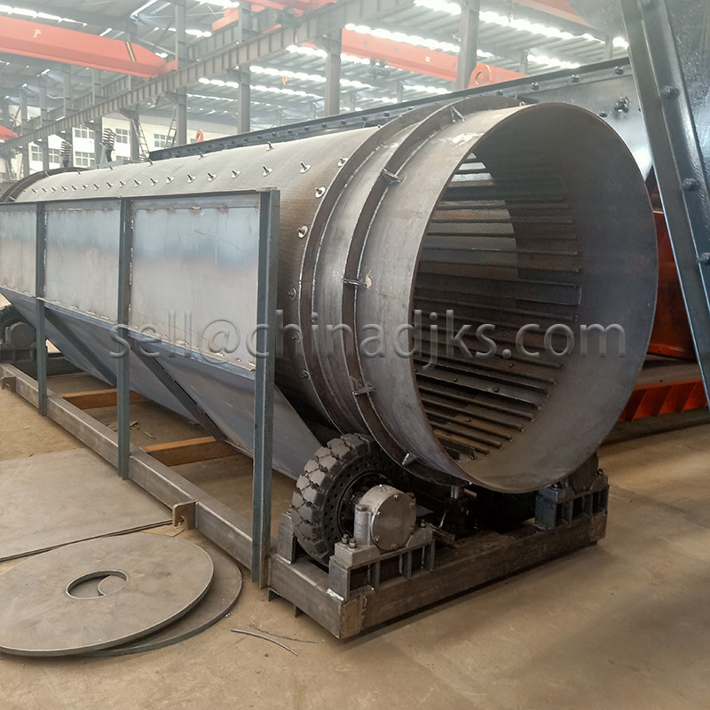Rubber Tyre Driving Rotary Screen For Material Separating