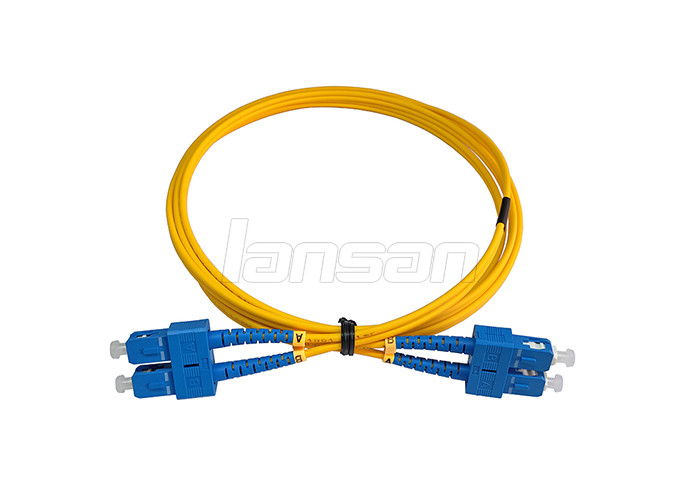 Multimode FC To FC Simplex OM3Fiber Optic Patch Cord Insertion Saving Loss
