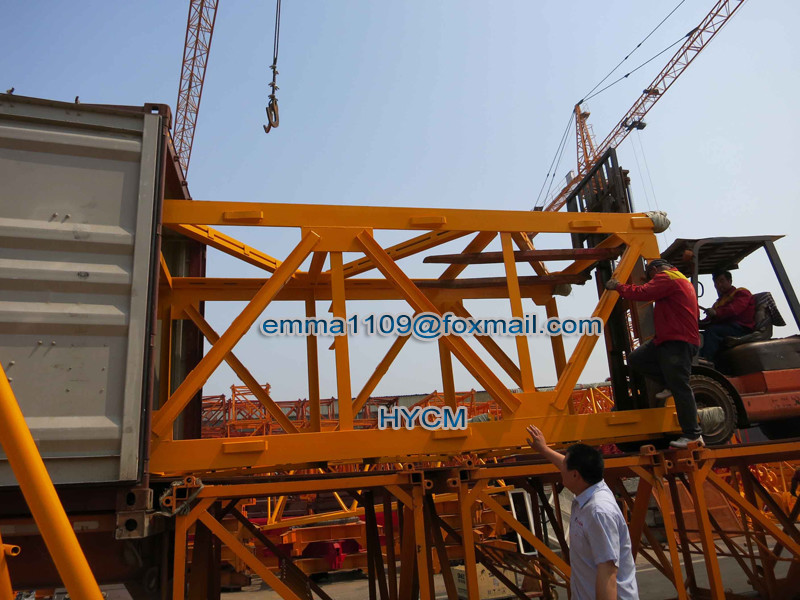 10tons Load 65m Lifting Jib Length TC6520 Topkit Tower Crane Inverter Control