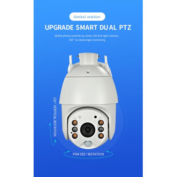 Glomarket Tuya 4G Eu Solar PTZ Camera Two Way Voice Waterproof Night Vision Mode Smart Cctv Camera For Smart Home