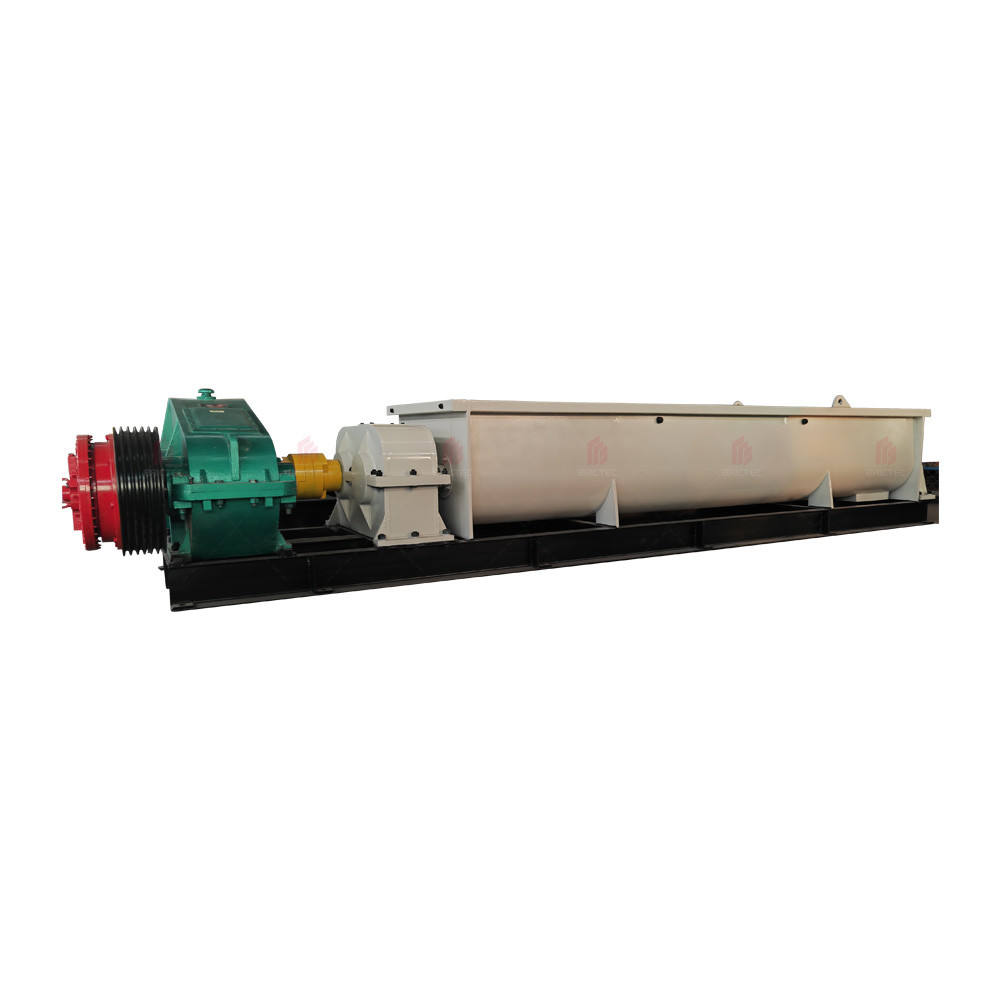 Double Shaft Mixer Raw Material Blender For Brick Making Process In Clay Brick Factory