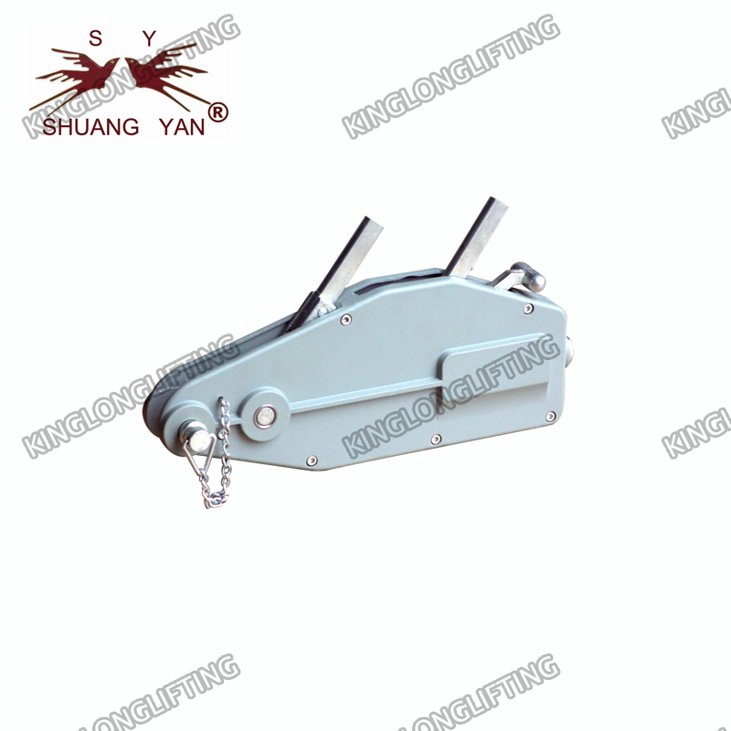 800kg Rated Capacity Wire Rope Winch , Small Electric Winch Lever Power Source