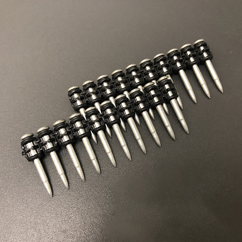 3.0x16mm Galvanised Collated Nails Step Shank DN Head Nail Pins For Concrete