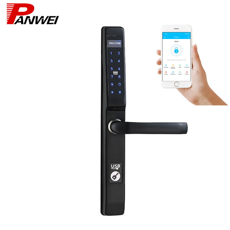 Remote Control Passcode Lock Support Code Bluetooth APP Card Access Door Lock