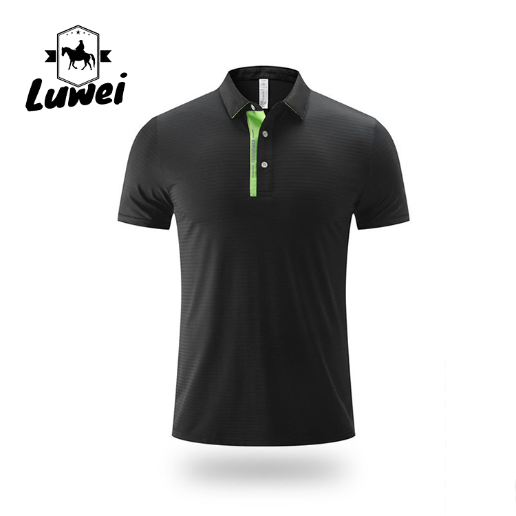 Men Polo Sport T Shirt Embroidered Logo Business Short Sleeve