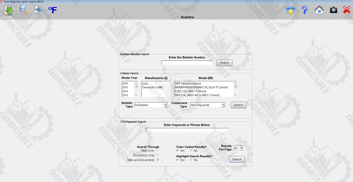 Truck Excavator For ISUZU IDSS III Diesel Engine Diagnostic Tool G-IDSS E-IDSS ISUZU Commercial Vehicles EURO6/EURO5