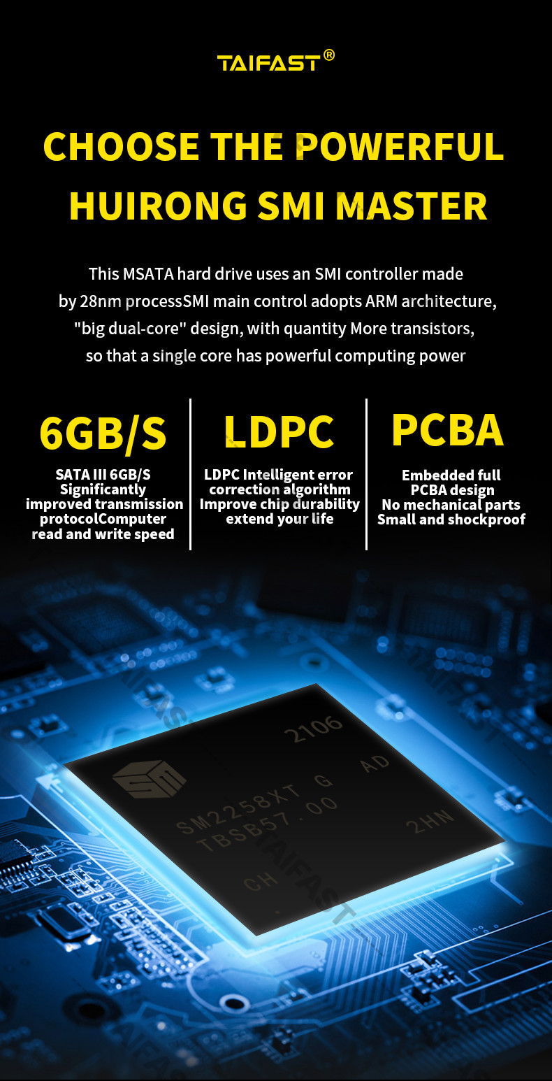 120GB Laptop Msata Internal Solid State Drive Desktop 480MB/S
